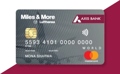 LoanBazaar AXIS Bank Miles & More World Credit Card